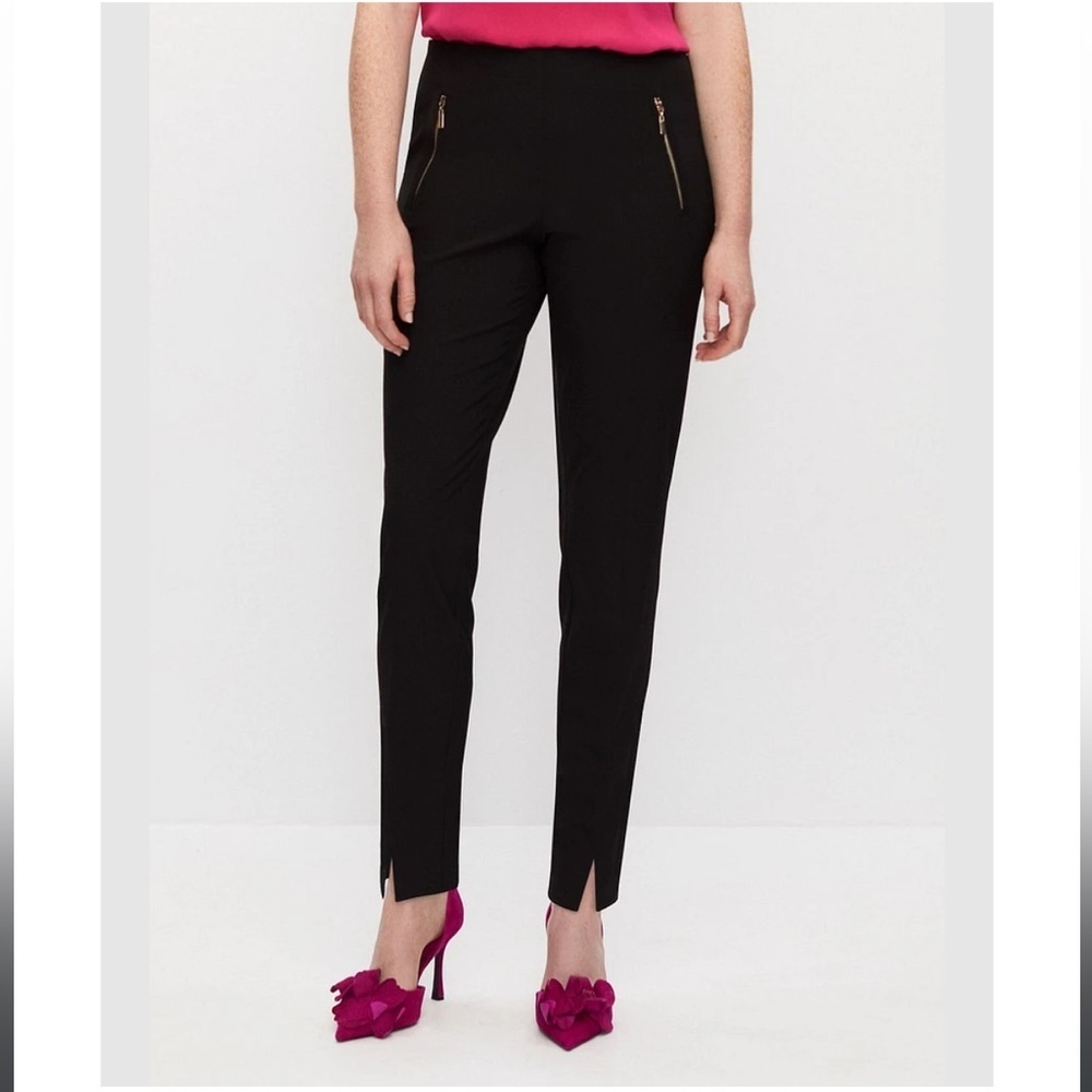 Melanie Lyne Amber Zip Detail Slim Leg Pants size 6. - Picture 4 of 12